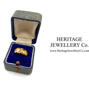 Antique Tooled Leather Ring Box Antique Antique Jewellery
