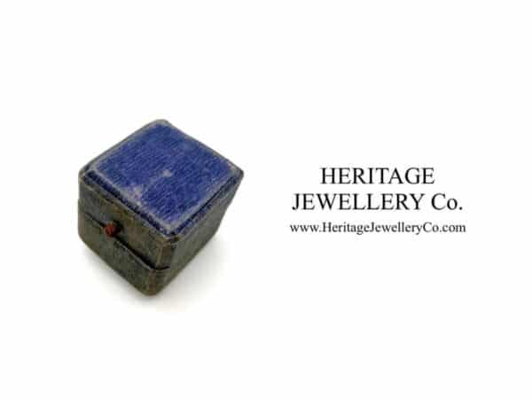 Antique Tooled Leather Ring Box Antique Antique Jewellery 8