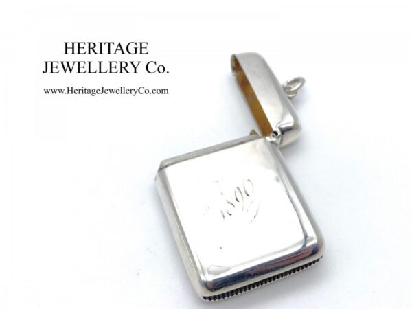Victorian Silver Vesta Case by Stokes & Ireland (c. 1895) - Image 2