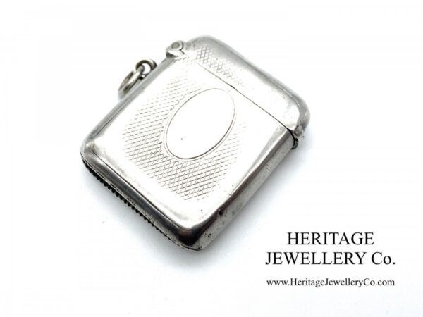 Victorian Silver Vesta Case by Arthur & John Zimmerman (c. 1886)