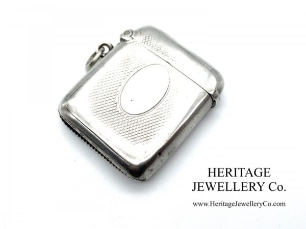 Victorian Silver Vesta Case by Arthur & John Zimmerman (c. 1886) Antique Antique Jewellery 3