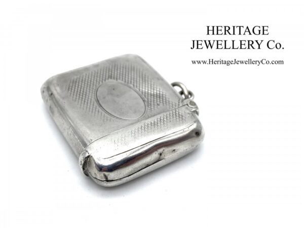 Victorian Silver Vesta Case by Arthur & John Zimmerman (c. 1886) Antique Antique Jewellery 7