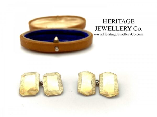 Art Deco Cufflinks with Antique Box - Image 3