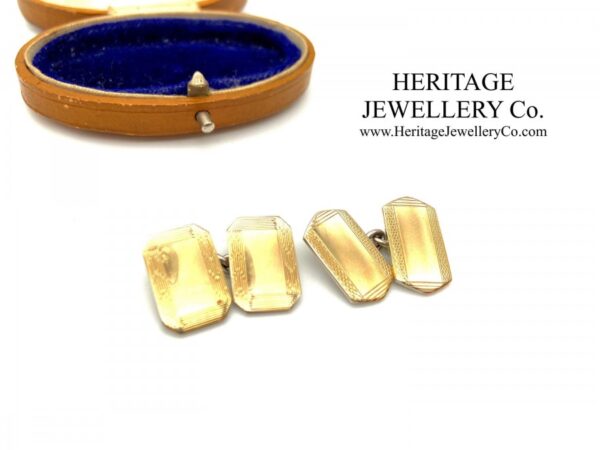 Art Deco Cufflinks with Antique Box - Image 4