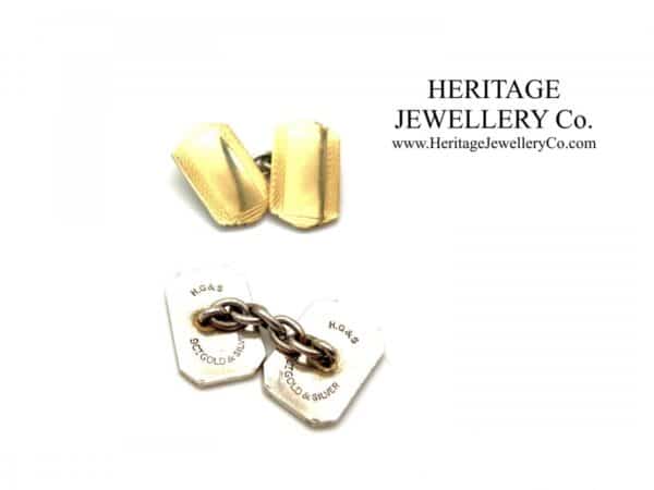 Art Deco Cufflinks with Antique Box cufflinks Antique Jewellery 7