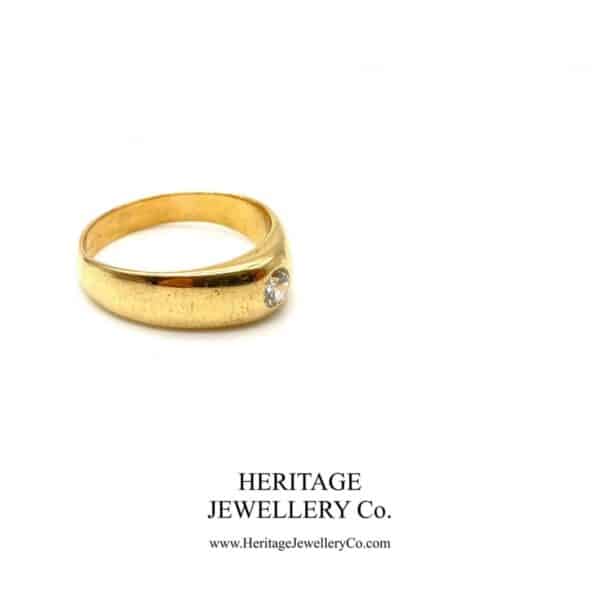 Antique 0.25ct Diamond Gypsy Ring - Image 2