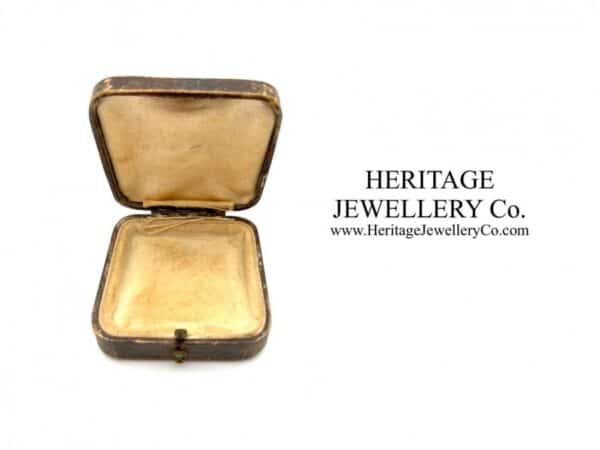 Antique Tooled Leather Jewellery Box Antique Antique Jewellery 8