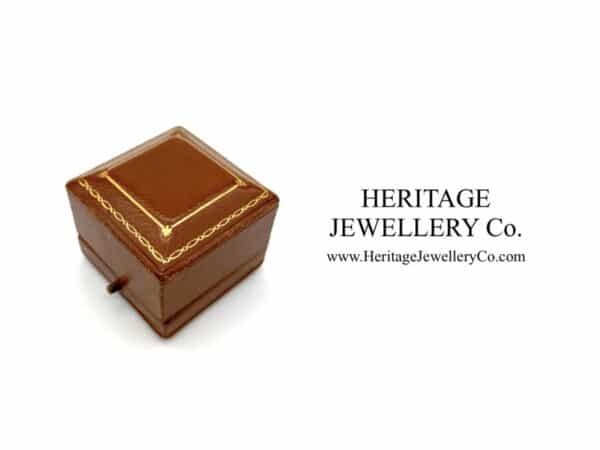 Antique Tooled Leather Ring Box - Image 4