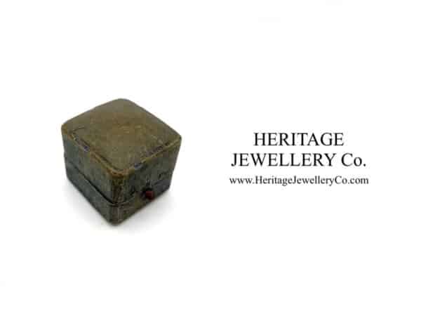 Antique Tooled Leather Ring Box - Image 4