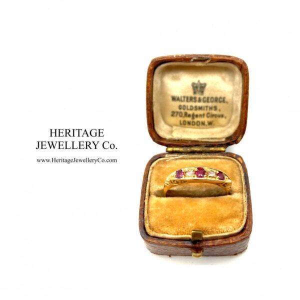 Antique Gold, Ruby and Diamond Ring - Image 7