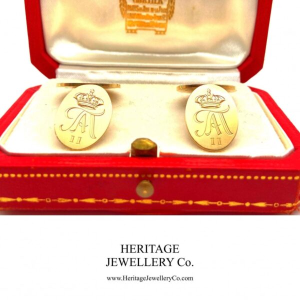 Cartier Cufflinks made for 1944 Royal Wedding - Image 5
