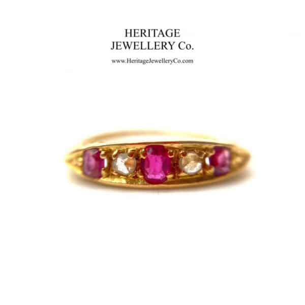 Antique Gold, Ruby and Diamond Ring Antique Antique Jewellery 6