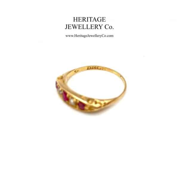 Antique Gold, Ruby and Diamond Ring Antique Antique Jewellery 7