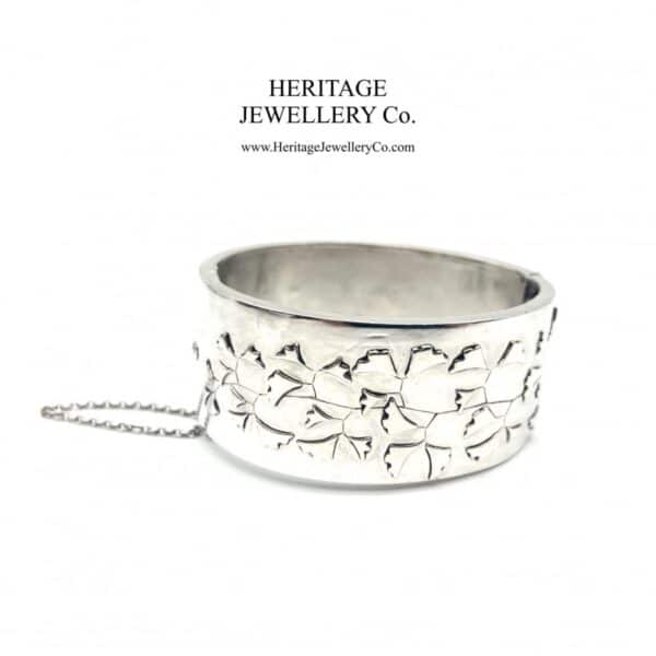 Antique Victorian Silver Bangle Bracelet (c. 1879)