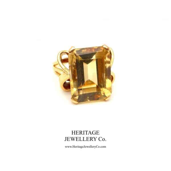 Antique Citrine Ring by Clerc Paris with Original Box - Image 2
