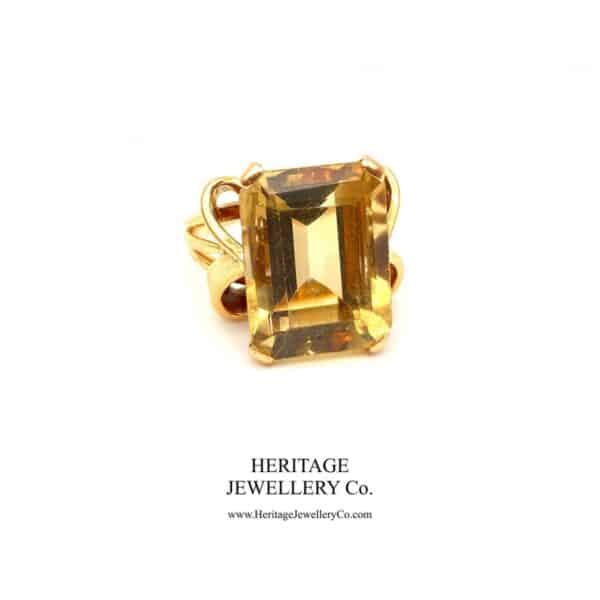 Antique Citrine Ring by Clerc Paris with Original Box Antique Antique Jewellery 4