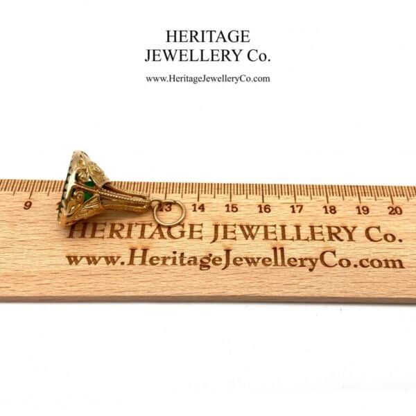 Green Agate and Gold Fob Seal - Image 7