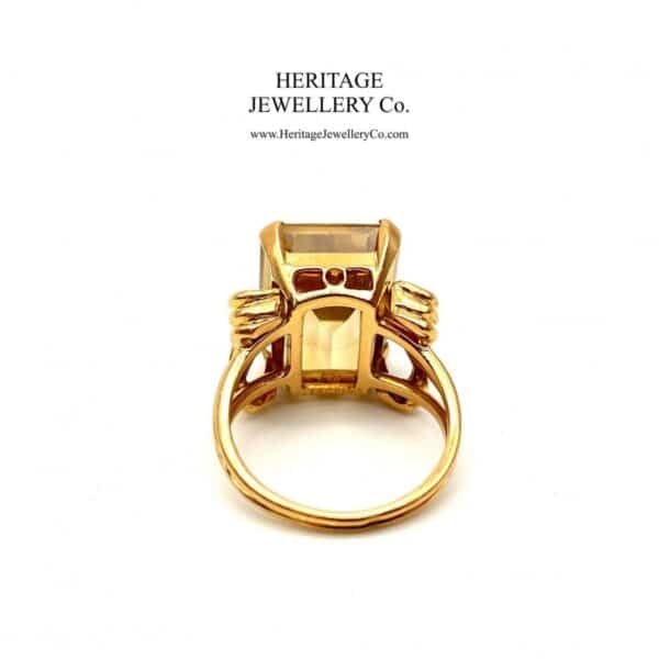 Antique Citrine Ring by Clerc Paris with Original Box - Image 5