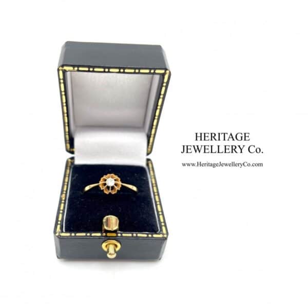 Art Deco Diamond Solitaire Ring Diamond Antique Jewellery 8