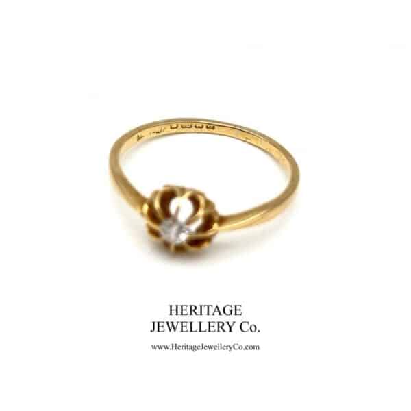 Art Deco Diamond Solitaire Ring - Image 4