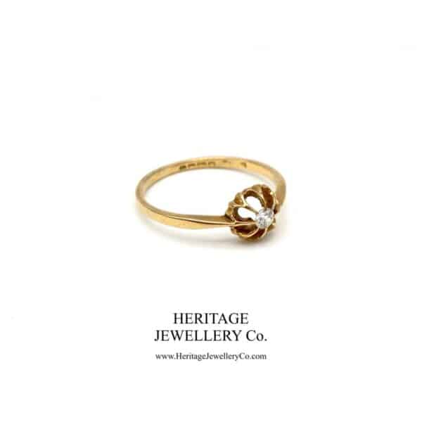 Art Deco Diamond Solitaire Ring - Image 3