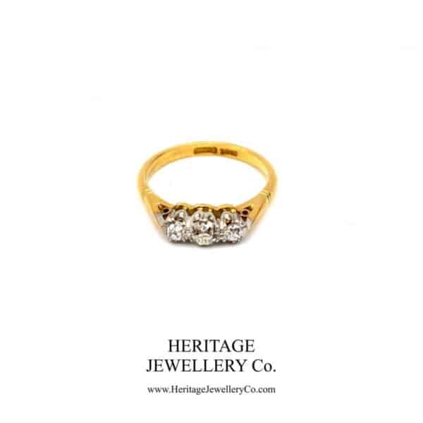Vintage 3-Stone Diamond Ring - Image 4