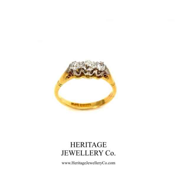 Vintage 3-Stone Diamond Ring - Image 5