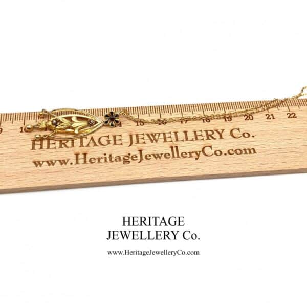 Antique Pearl & Garnet Pendant - Image 8