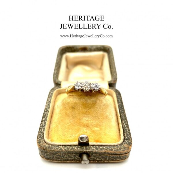 Vintage 3-Stone Diamond Ring - Image 2