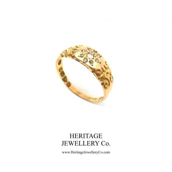 Victorian Diamond Gypsy Ring (c. 1900) Diamond Antique Jewellery 9