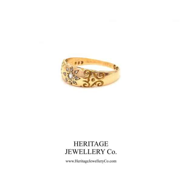 Victorian Diamond Gypsy Ring (c. 1900) - Image 5