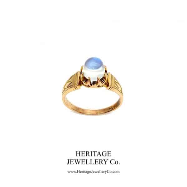 Early Victorian Cabochon Moonstone Ring (c. 1847) - Image 3