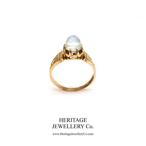 Early Victorian Cabochon Moonstone Ring (c. 1847) - Image 2