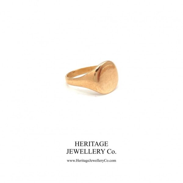 Antique Rose Gold Signet Ring (c. 1900) - Image 3