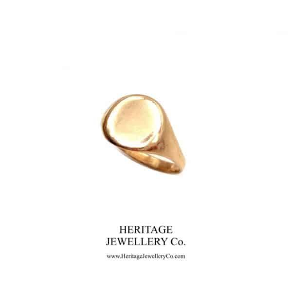 Antique Rose Gold Signet Ring (c. 1900) - Image 5