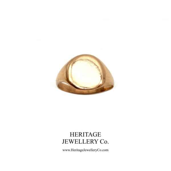 Antique Rose Gold Signet Ring (c. 1900) - Image 6