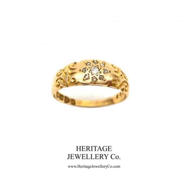Victorian Diamond Gypsy Ring (c. 1900) Diamond Antique Jewellery 4