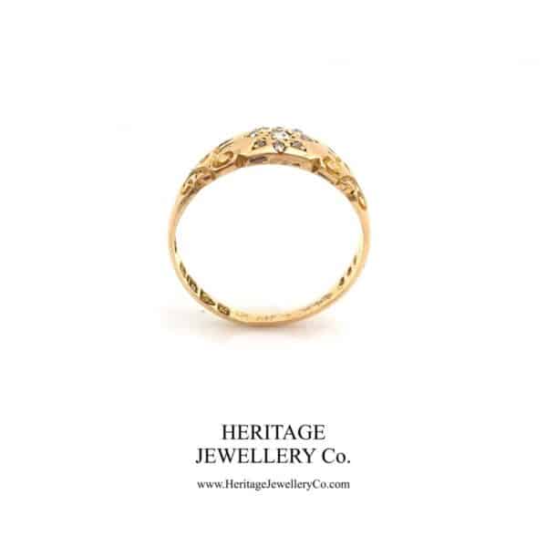 Victorian Diamond Gypsy Ring (c. 1900) - Image 8