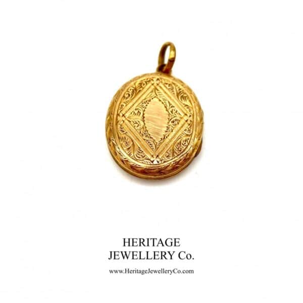 Antique Gold and Enamel Locket locket Antique Jewellery 5