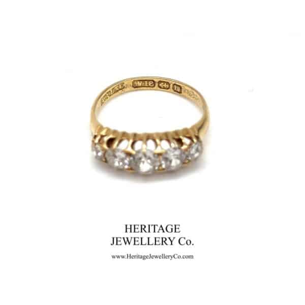 Victorian 5-Stone Diamond Ring (c.1886) Diamond Antique Jewellery 6