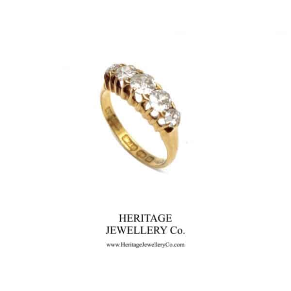 Victorian 5-Stone Diamond Ring (c.1886) Diamond Antique Jewellery 8