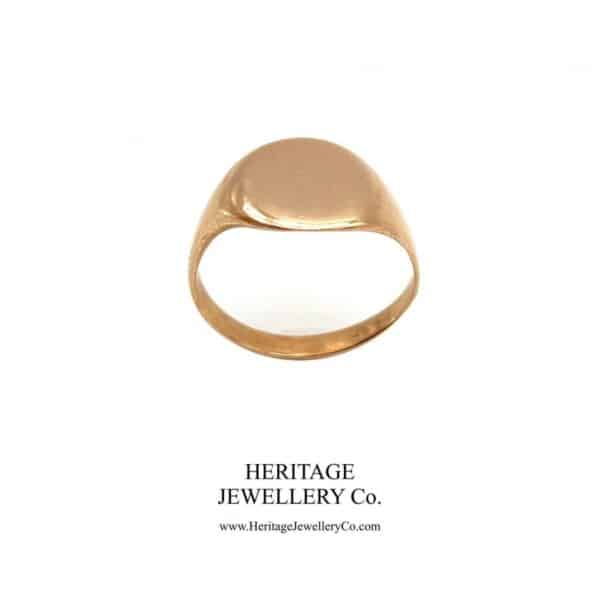 Antique Rose Gold Signet Ring (c. 1900) - Image 7