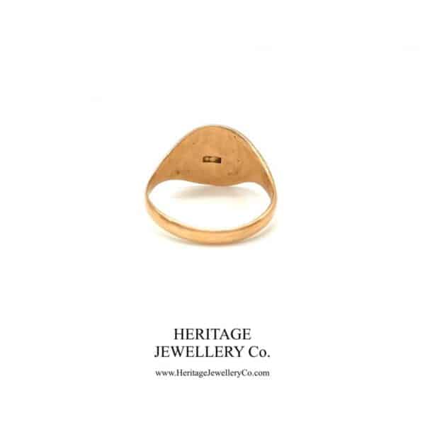Antique Rose Gold Signet Ring (c. 1900) - Image 8