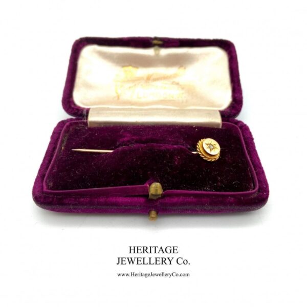 Antique Diamond & Gold Pin - Image 4