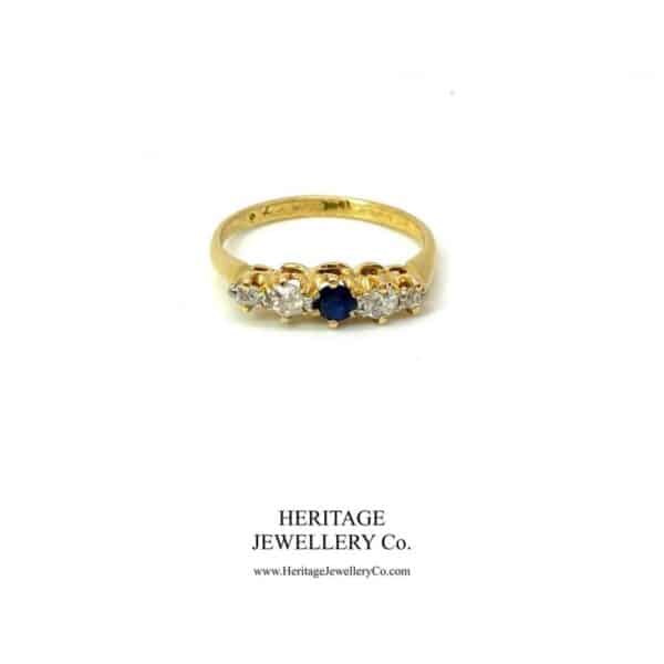 Antique Sapphire and Diamond Ring - Image 3