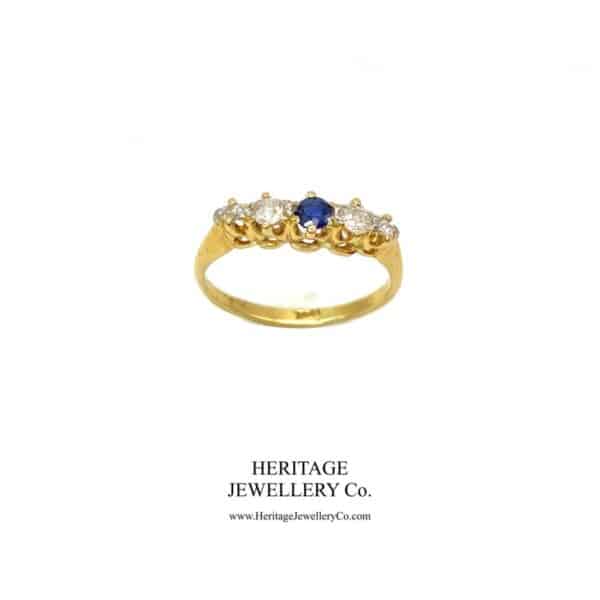 Antique Sapphire and Diamond Ring