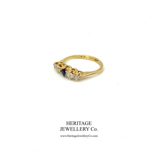 Antique Sapphire and Diamond Ring - Image 4