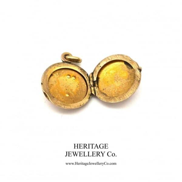 Antique Victorian Garnet, Pearl and Rose Gold Locket - Image 4