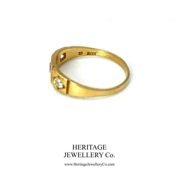 Antique Sapphire and Diamond Gypsy Ring - Image 10