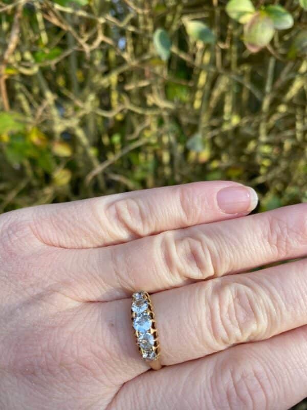 Victorian 5-Stone Diamond Ring (c.1886) - Image 7